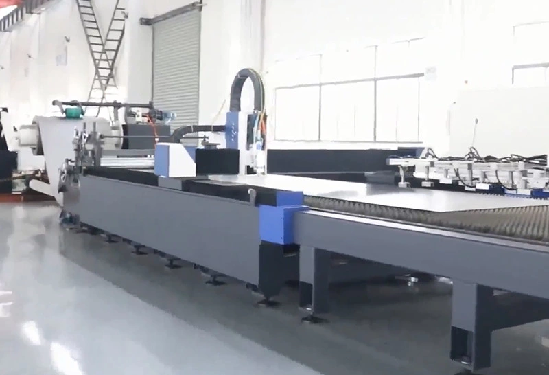 Rolled Coil Steel Auto-Feed Fiber Laser Cutting Machine for Galvanized Stainless Steel